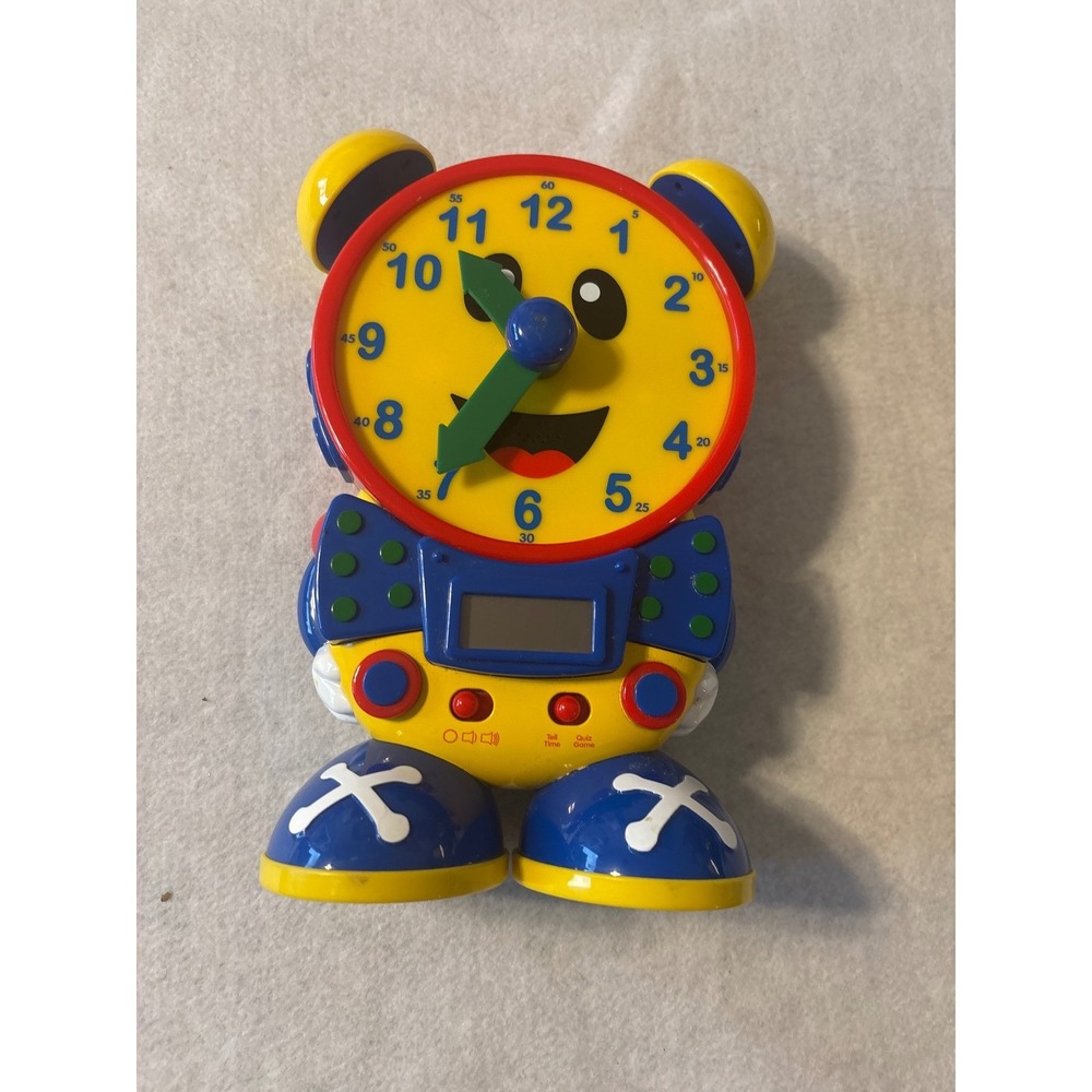 The Learning Journey Talking Clock Robot ABCs Numbers Fun Learning Toy